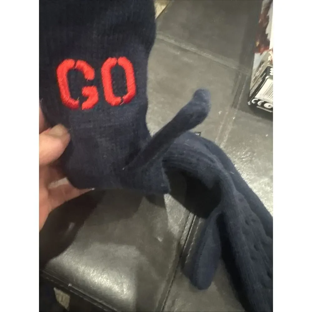 New Team USA Mittens GO USA Official Winter Olympics Navy Blue Gloves Cable Knit
